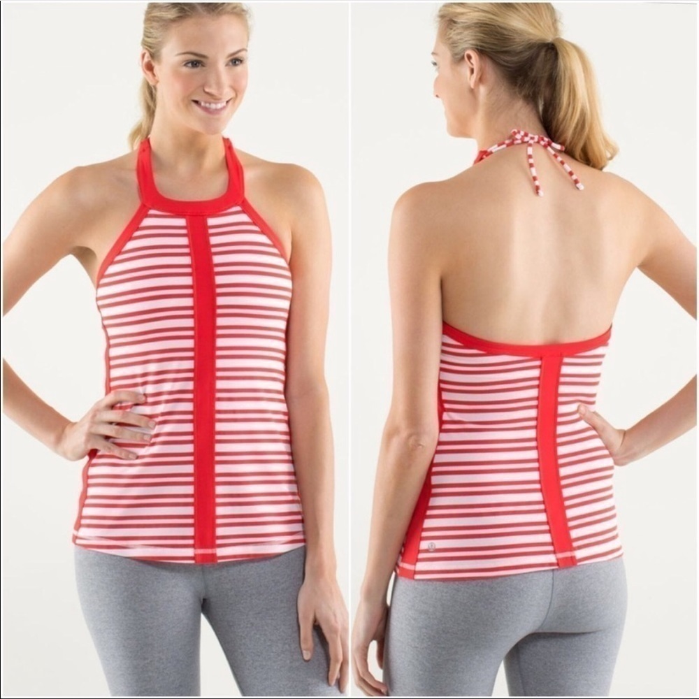 GREAT condition- Lululemon Hip to be zen halter top, 8